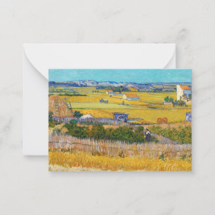 Vincent van Gogh - Harvest at La Crau Card
