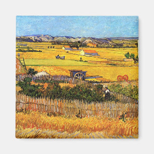 Vincent Van Gogh - Harvest at La Crau Fine Art Magnet