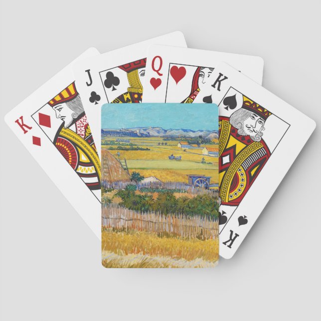 Vincent van Gogh - Harvest at La Crau Playing Cards (Back)