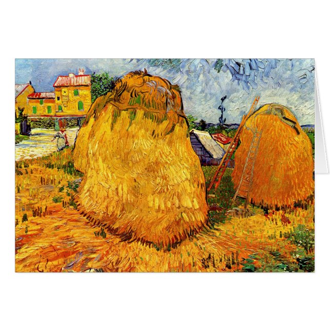 Vincent Van Gogh - Haystacks in Provence Fine Art (Front Horizontal)