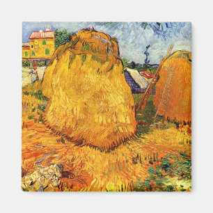 Vincent Van Gogh - Haystacks in Provence Fine Art Magnet