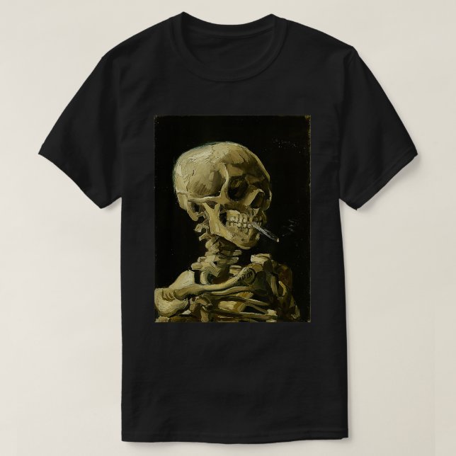 Vincent van Gogh Head of a Skeleton with a Burning T-Shirt (Design Front)