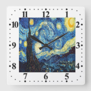 Vincent Van Gogh Horloge nocturne étoilée