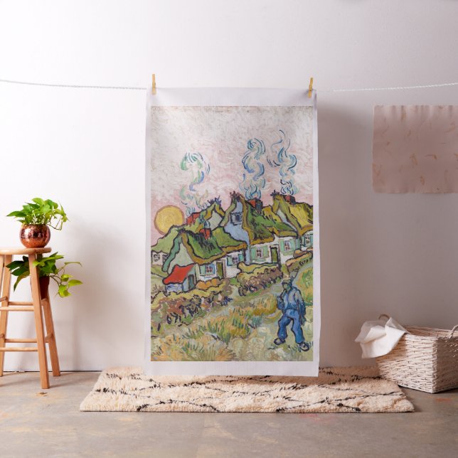 Vincent van Gogh - Houses and Figure Fabric (In Situ)