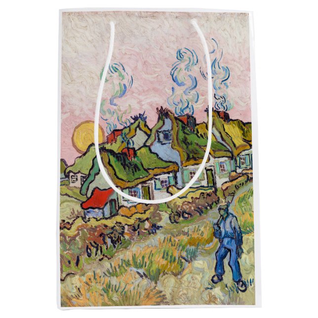 Vincent van Gogh - Houses and Figure Medium Gift Bag (Front)