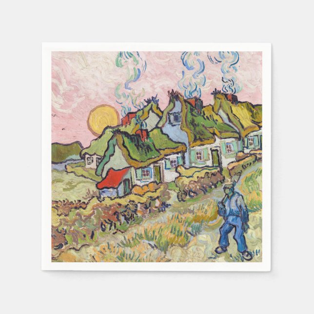 Vincent van Gogh - Houses and Figure Napkin (Front)