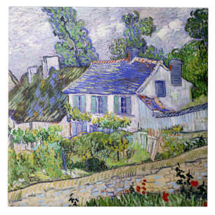 Vincent van Gogh, Houses at Auvers, Tile