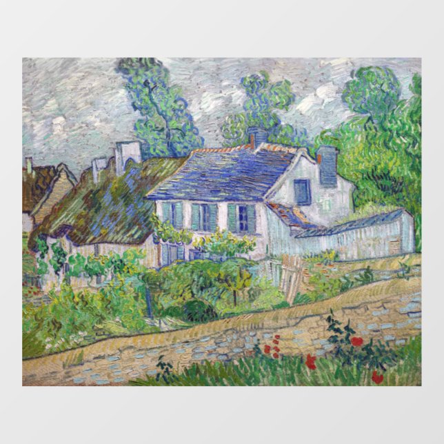 Vincent van Gogh - Houses at Auvers Window Cling (Sheet)