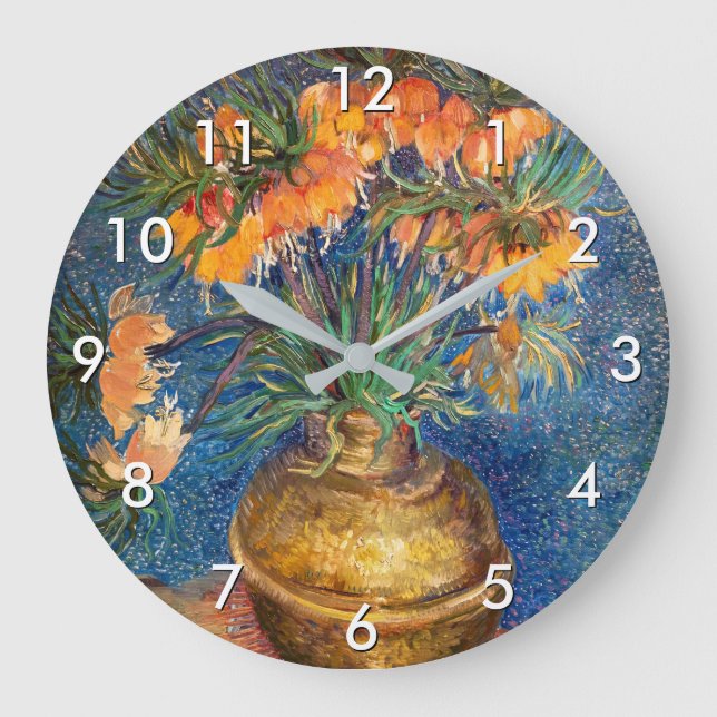 Vincent van Gogh - Imperial Fritillaries Large Clock (Front)