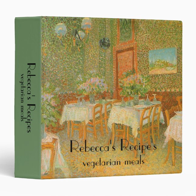 Vincent van Gogh - Interior of a Restaurant Binder (Front/Spine)