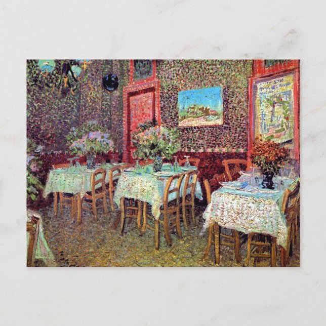 Vincent Van Gogh - Interior Of A Restaurant Postcard (Front)