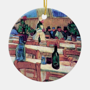 Vincent Van Gogh - Interior Of Restaurant Ceramic Ornament