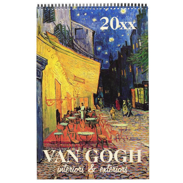 Vincent van Gogh Interiors, Exteriors of Buildings Calendar (Cover)