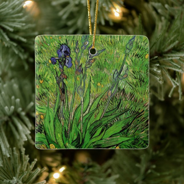 Vincent van Gogh - Iris Ceramic Ornament (Tree)