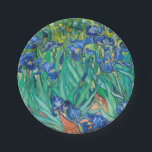 VINCENT VAN GOGH - Irises 1889 Paper Plate<br><div class="desc">VINCENT VAN GOGH - Irises 1889
Oil on canvas; reproduction</div>