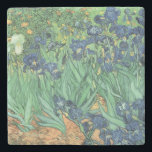 Vincent van Gogh | Irises, 1889 Stone Coaster<br><div class="desc">Irises,  1889 | by Vincent van Gogh | Art Location: J. Paul Getty Museum,  Los Angeles,  USA | Dutch Artist | Image Collection Number: BAL40070</div>
