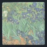 Vincent van Gogh | Irises, 1889 Stone Coaster<br><div class="desc">Irises,  1889 | by Vincent van Gogh | Art Location: J. Paul Getty Museum,  Los Angeles,  USA | Dutch Artist | Image Collection Number: BAL40070</div>