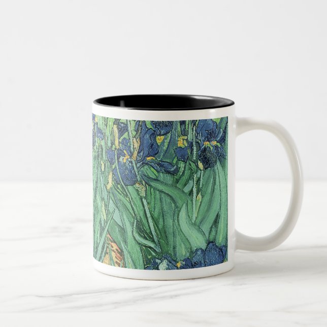 Vincent van Gogh | Irises, 1889 Two-Tone Coffee Mug (Right)