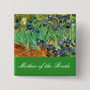 Vincent van Gogh,Irises 2 Inch Square Button