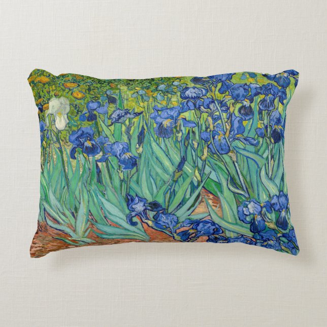 Vincent Van Gogh - Irises Accent Pillow (Front)