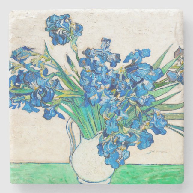 Vincent van Gogh IRISES AND ROSES coaster (Front)