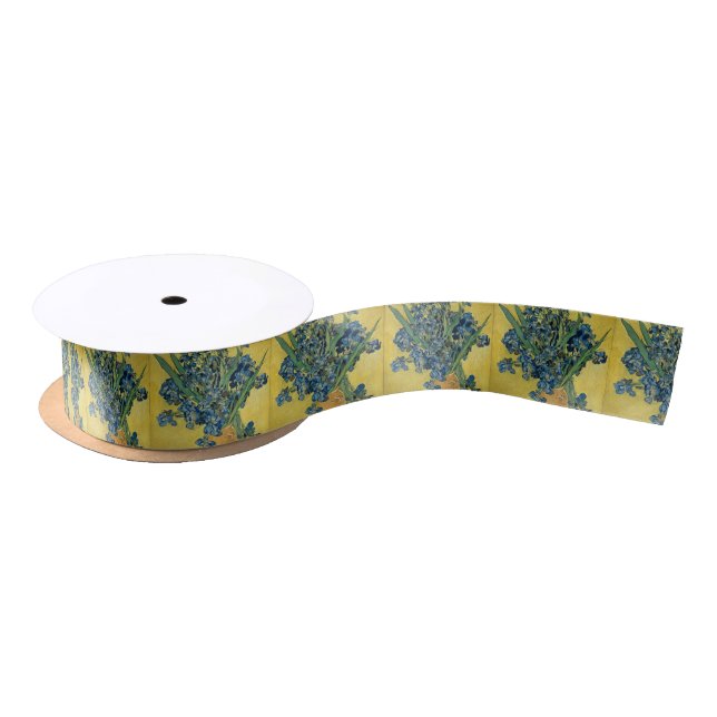 Vincent Van Gogh - Irises Art Work Satin Ribbon (Spool)