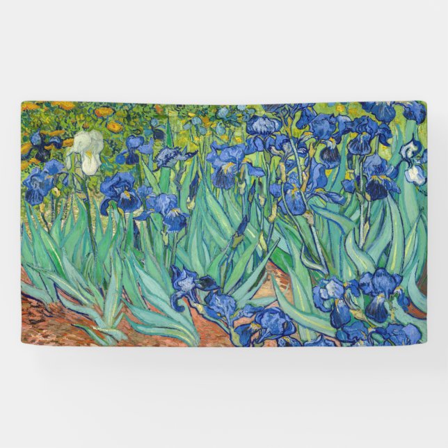 Vincent Van Gogh - Irises Banner (Horizontal)