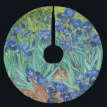 Vincent Van Gogh - Irises Brushed Polyester Tree Skirt<br><div class="desc">Irises / Iris - Vincent Van Gogh,  1889</div>