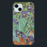 Vincent van Gogh - Irises iPhone 15 Mini Case<br><div class="desc">Irises (1889) by Van Gogh is a vintage post impressionism fine art floral nature painting. A group of purple bearded irises and a single white iris flower growing in a garden. It was one of his first paintings while he was at the asylum in Saint-Remy-de-Provence. In 1987 it became the...</div>