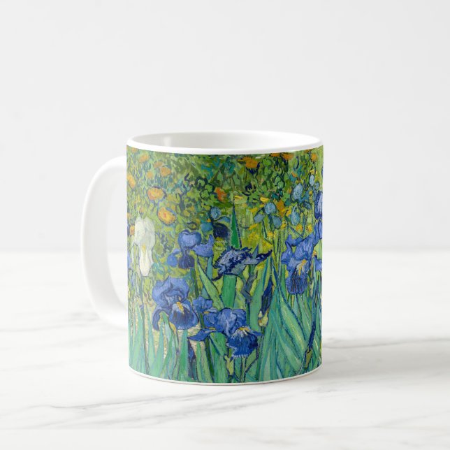 Vincent Van Gogh - Irises Coffee Mug (Front Left)