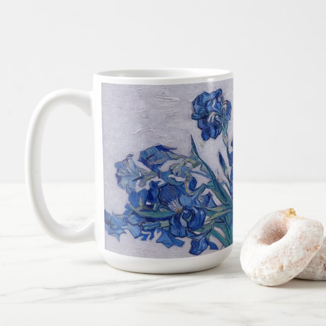 Vincent Van Gogh. Irises   Coffee Mug (With Donut)