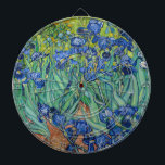 Vincent Van Gogh - Irises Dartboard<br><div class="desc">Irises / Iris - Vincent Van Gogh,  1889</div>