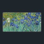 Vincent Van Gogh - Irises Desk Mat<br><div class="desc">Irises / Iris - Vincent Van Gogh,  1889</div>