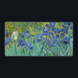 Vincent Van Gogh - Irises Desk Mat<br><div class="desc">Irises / Iris - Vincent Van Gogh, 1889</div>