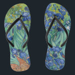 Vincent Van Gogh - Irises Flip Flops<br><div class="desc">Irises / Iris - Vincent Van Gogh,  1889</div>