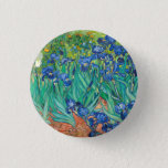 Vincent Van Gogh Irises Floral Vintage Fine Art 1 Inch Round Button<br><div class="desc">Vincent Van Gogh Irises Floral Vintage Fine Art Button</div>