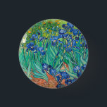 Vincent Van Gogh Irises Floral Vintage Fine Art 1 Inch Round Button<br><div class="desc">Vincent Van Gogh Irises Floral Vintage Fine Art Button</div>