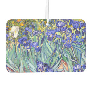 Vincent Van Gogh Irises Floral Vintage Fine Art Car Air Freshener