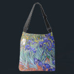 Vincent Van Gogh Irises Floral Vintage Fine Art Crossbody Bag<br><div class="desc">Vincent Van Gogh Blue Irises Floral Fine Art Irises is one of many paintings of irises by the Dutch Post-Impressionist artist Vincent van Gogh. Like many artists of his time Van Gogh was influenced by Japanese ukiyo-e woodblock prints. The strong outlines, unusual angles, including close-up views, is a typical element...</div>