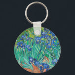 Vincent Van Gogh Irises Floral Vintage Fine Art Keychain<br><div class="desc">Vincent Van Gogh Irises Floral Vintage Fine Art Keychain</div>