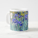 Vincent Van Gogh Irises Floral Vintage Fine Art Large Coffee Mug<br><div class="desc">Vincent Van Gogh Blue Irises Floral Fine Art Irises is one of many paintings of irises by the Dutch Post-Impressionist artist Vincent van Gogh. Like many artists of his time Van Gogh was influenced by Japanese ukiyo-e woodblock prints. The strong outlines, unusual angles, including close-up views, is a typical element...</div>
