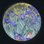 Vincent Van Gogh Irises Floral Vintage Fine Art Paper Plate<br><div class="desc">Vincent Van Gogh Blue Irises Floral Fine Art Irises is one of many paintings of irises by the Dutch Post-Impressionist artist Vincent van Gogh. Like many artists of his time Van Gogh was influenced by Japanese ukiyo-e woodblock prints. The strong outlines, unusual angles, including close-up views, is a typical element...</div>