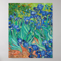 Vincent Van Gogh Irises Floral Vintage Fine Art