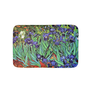 Vincent Van Gogh - Irises - Flower Lover Fine Art Bath Mat