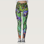 Vincent Van Gogh - Irises - Flower Lover Fine Art Leggings<br><div class="desc">Oil on canvas from 1889 showing beautiful purple irises that Van Gogh painted while staying at the Asylum at Saint Paul-de-Mausole in Saint-Remy, France. While many versions of this painting show the flowers as blue, scientists studying the irises in one of Van Gogh's later paintings have found that the flowers...</div>