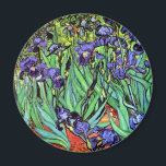 Vincent Van Gogh - Irises - Flower Lover Fine Art Magnet<br><div class="desc">Oil on canvas from 1889 showing beautiful purple irises that Van Gogh painted while staying at the Asylum at Saint Paul-de-Mausole in Saint-Remy, France. While many versions of this painting show the flowers as blue, scientists studying the irises in one of Van Gogh's later paintings have found that the flowers...</div>