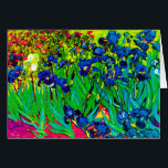 Vincent Van Gogh - Irises - Flower Lover Pop Art<br><div class="desc">Oil on canvas from 1889 showing beautiful purple irises that Van Gogh painted while staying at the Asylum at Saint Paul-de-Mausole in Saint-Remy, France. While many versions of this painting show the flowers as blue, scientists studying the irises in one of Van Gogh's later paintings have found that the flowers...</div>