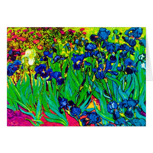 Vincent Van Gogh - Irises - Flower Lover Pop Art (Front Horizontal)
