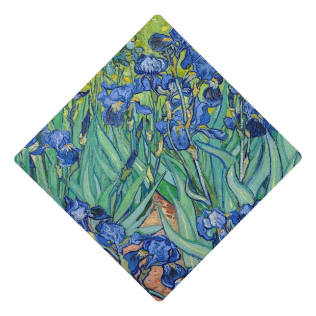 Vincent Van Gogh - Irises Graduation Cap Topper (Front)