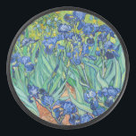 Vincent Van Gogh - Irises Hockey Puck<br><div class="desc">Irises / Iris - Vincent Van Gogh,  1889</div>